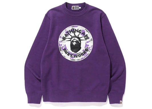 BAPE CAMO CREWNECK "PURPLE"