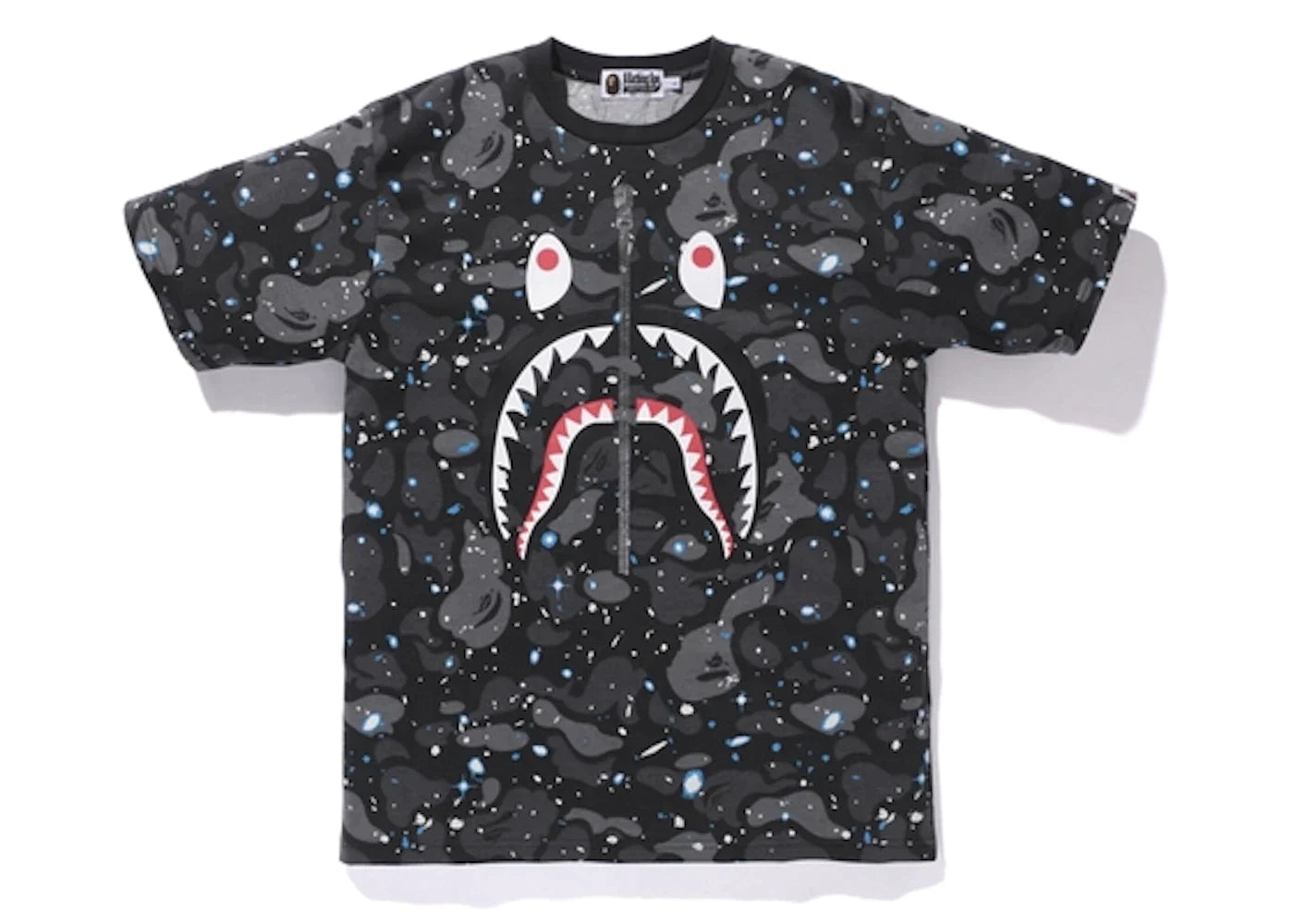 BAPE SHARK SPACE CAMO TEE "BLACK"