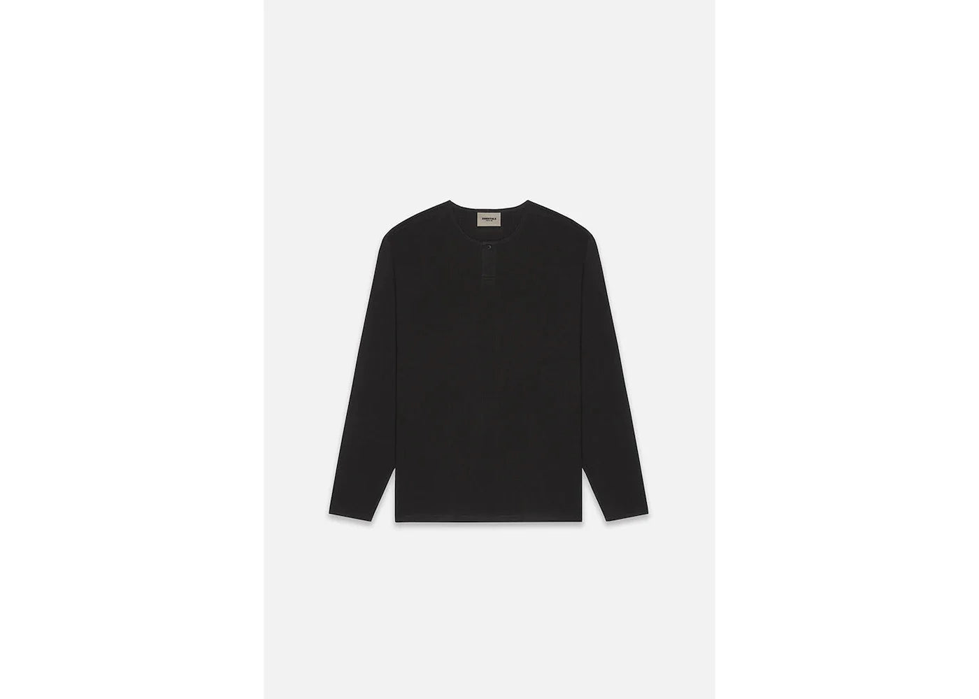 ESSENTIALS FW22 LONGSLEEVE STRETCH LIMO BLACK