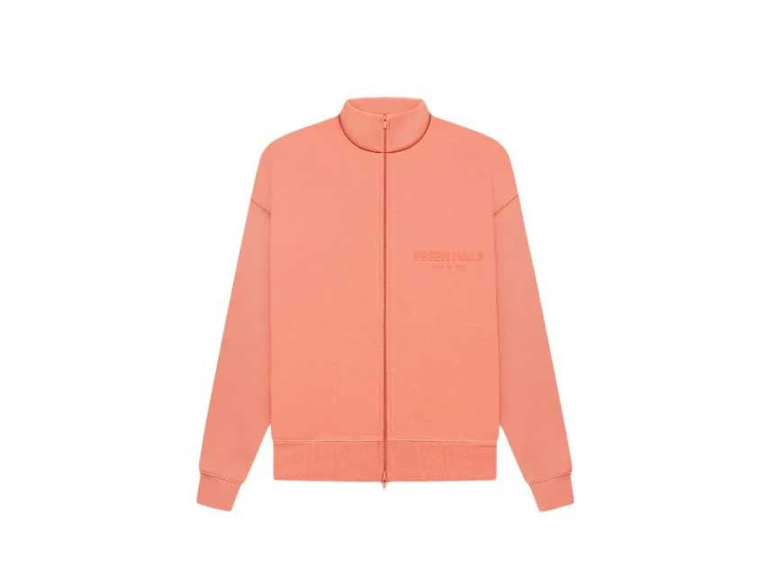 FEAR OF GOD ESSENTIALS ZIP UP JACKET "CORAL"