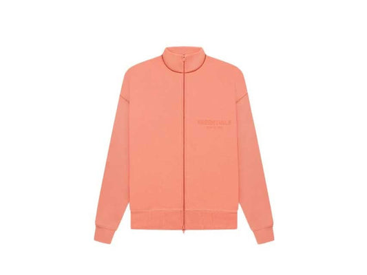 FEAR OF GOD ESSENTIALS ZIP UP JACKET "CORAL"