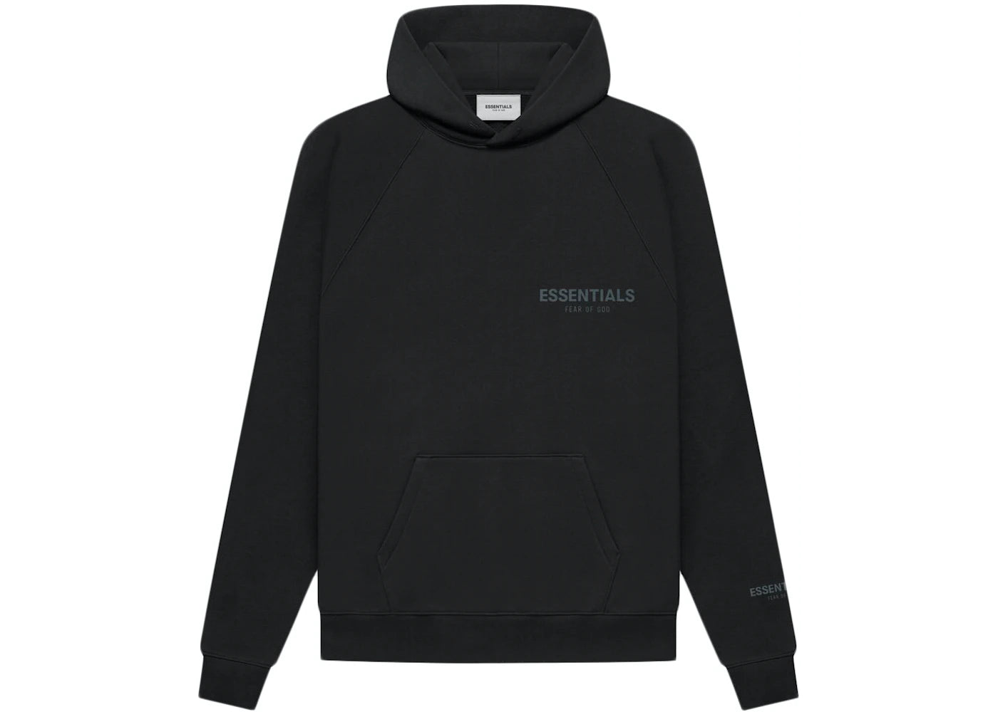 ESSENTIALS CORE COLLECTION PULLOVER HOODIE SS22 "STRETCH LIMO BLACK"