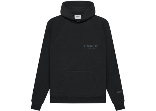 ESSENTIALS CORE COLLECTION PULLOVER HOODIE SS22 "STRETCH LIMO BLACK"