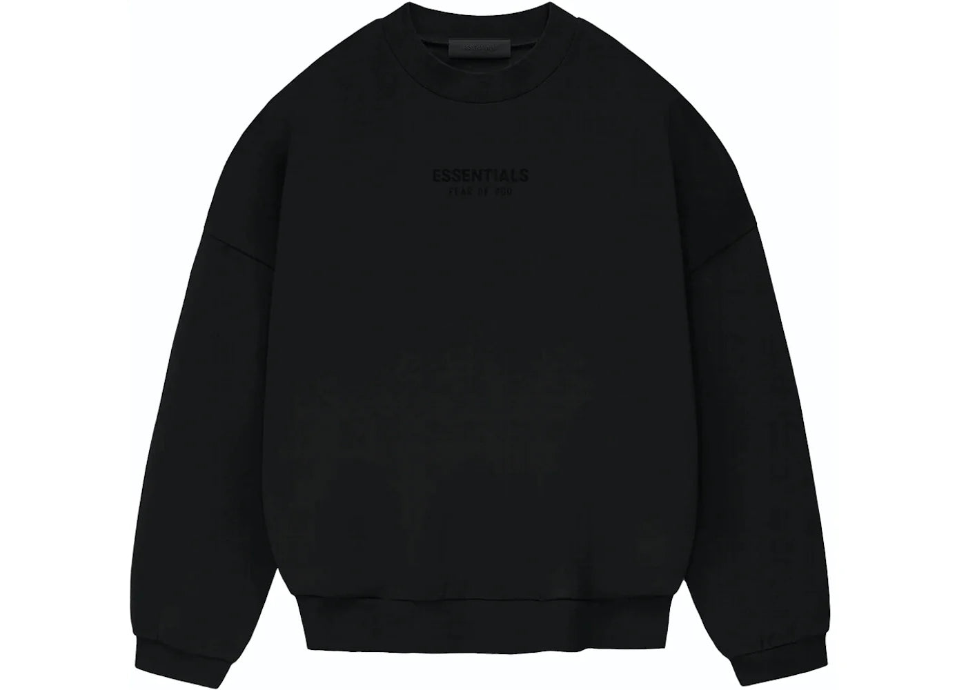 FEAR OF GOD ESSENTIALS L/S TEE "JET BLACK"