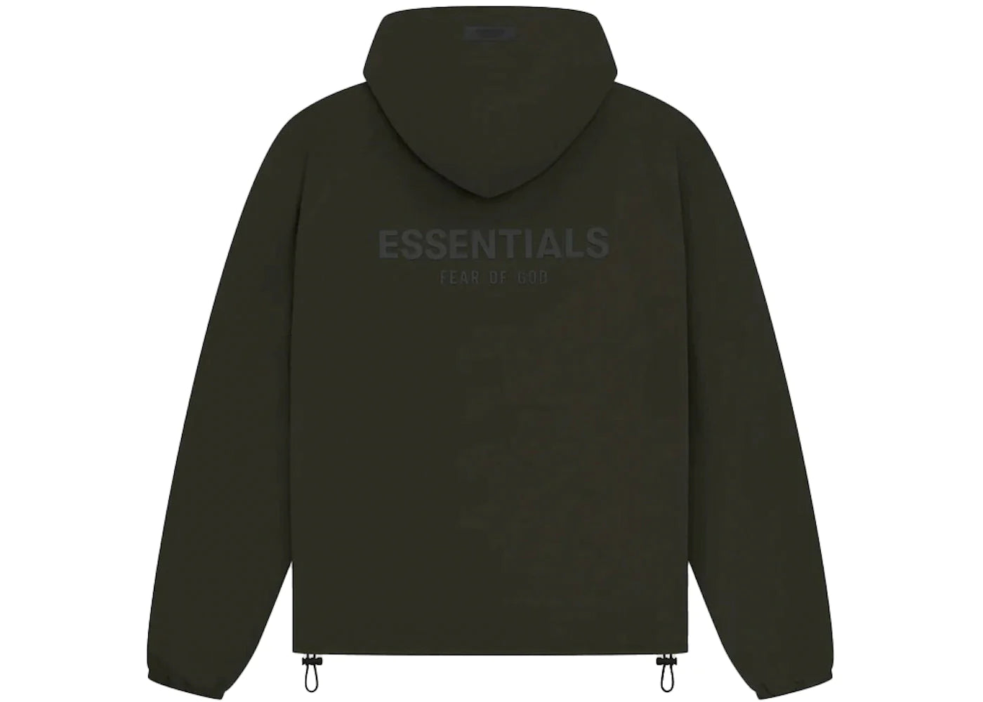 ESSENTIALS FULL ZIP JACKET OFF BLACK