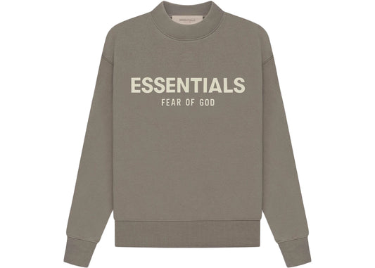 ESSENTIALS CREWNECK SS22 KIDS "DESERT TAUPE"