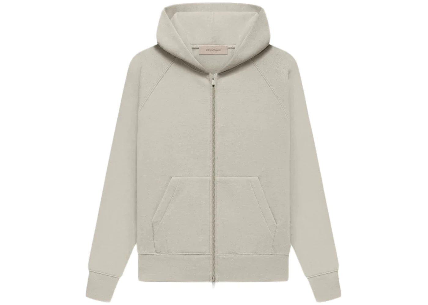 ESSENTIALS ZIP UP HOODIE "SMOKE"