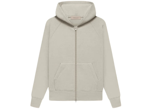 ESSENTIALS ZIP UP HOODIE "SMOKE"