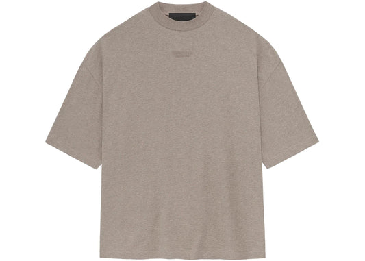 FEAR OF GOD ESSENTIALS SMALL LOGO TEE "CORE HEATHER"