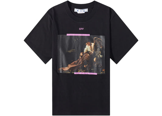 OFF-WHITE CARAVAGGIO  ARROWS SLIM TEE "BLACK"