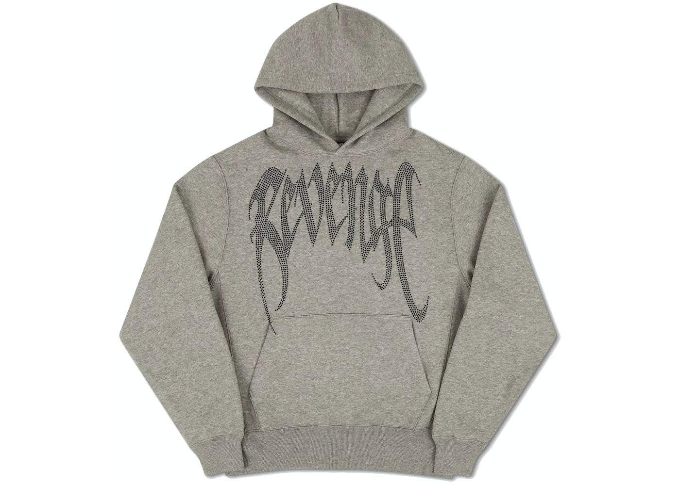 REVENGE BASIC LOGO HOODIE GREY