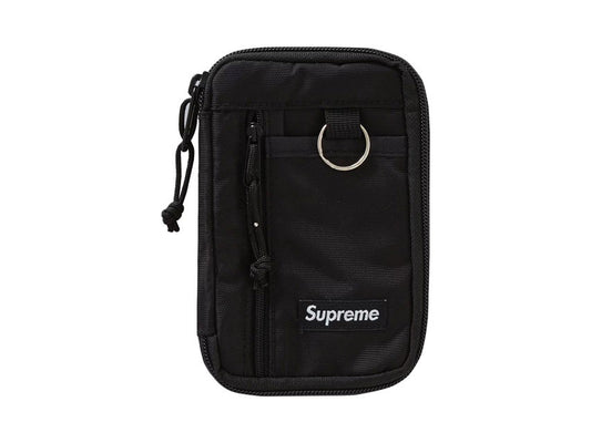 SUPREME SMALL ZIP POUCH "BLACK"