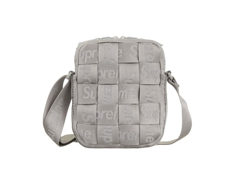 SUPREME WOVEN SHOULDER BAG "GREY"