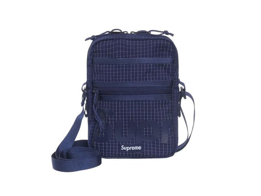 SUPREME WOVEN SHOULDER BAG "NAVY"