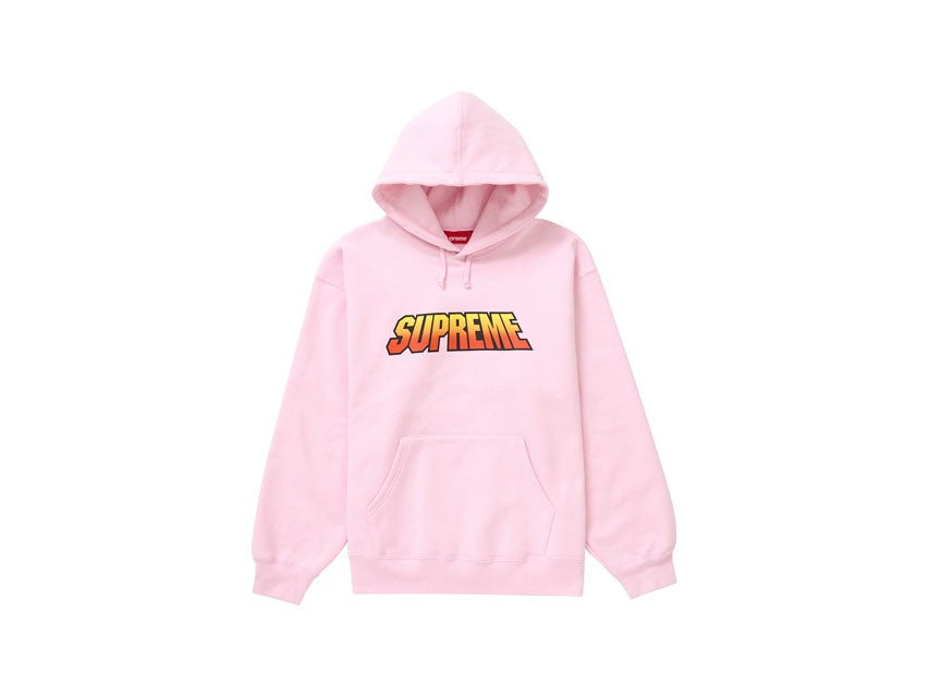 SUPREME GRADIENT HOODIE "LIGHT PINK"