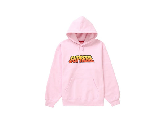 SUPREME GRADIENT HOODIE "LIGHT PINK"