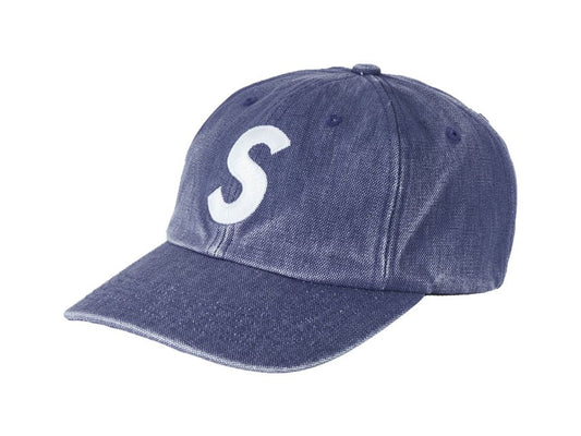 SUPREME PIGMENT CANVAS S LOGO CAP "DENIM"