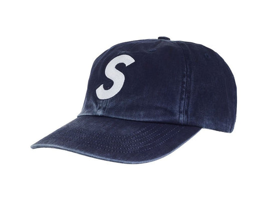 SUPREME PIGMENT S LOGO 6-PANEL CAP "NAVY"