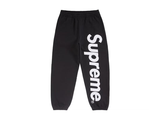 SUPREME APPLIQUE SWEATPANTS (FW24) "BLACK"