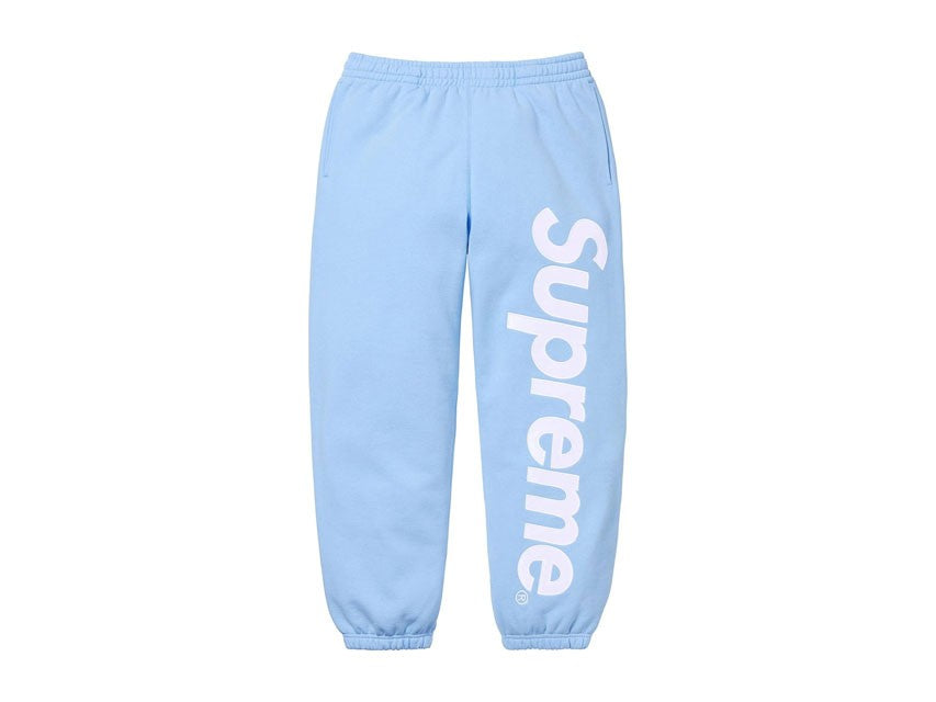 SUPREME APPLIQUE SWEATPANTS (FW24) "LIGHT BLUE"