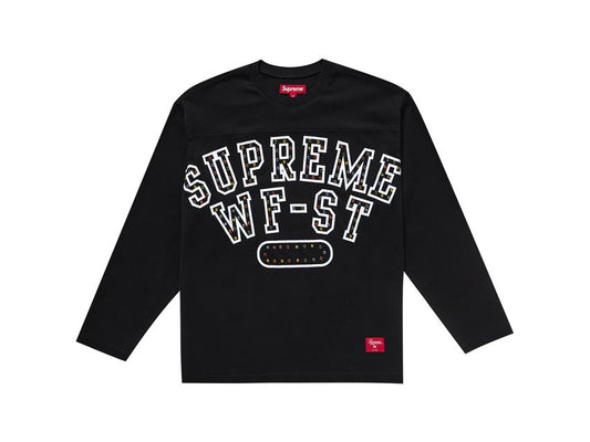 SUPREME ATHLETIC STUDDED L/S TEE "BLACK"