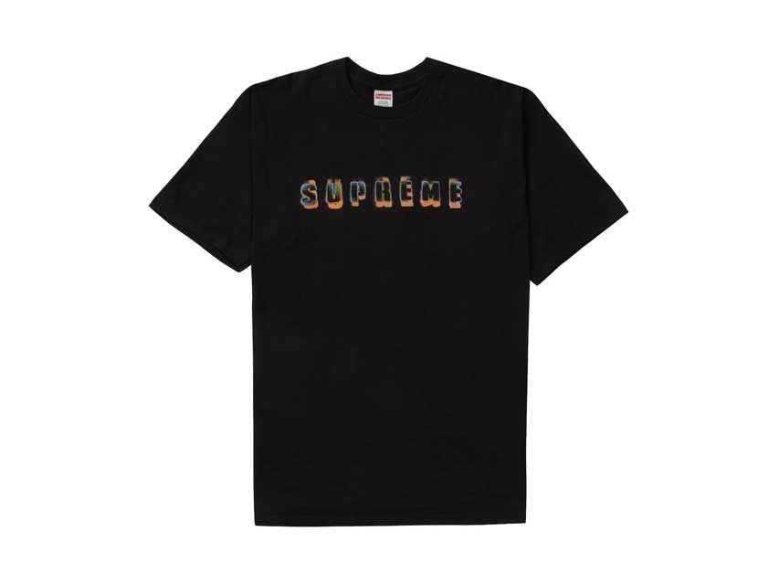 SUPREME STENCIL TEE "BLACK"