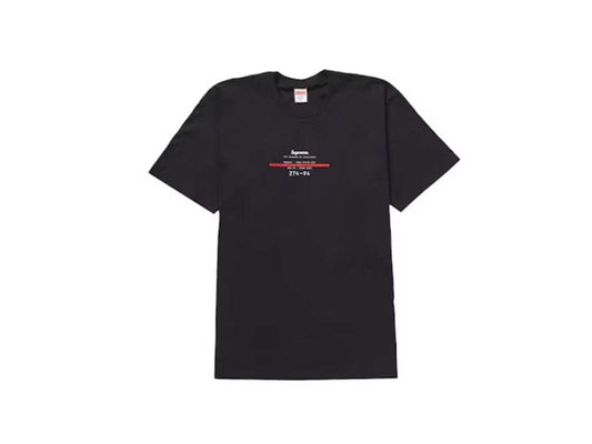 SUPREME STANDARD TEE "BLACK"