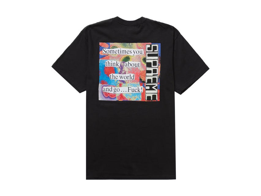 SUPREME STATIC TEE "BLACK"