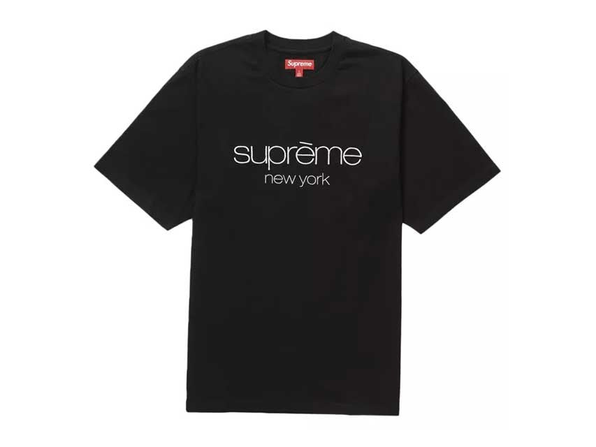 SUPREME CLASSIC LOGO S/S TOP "BLACK"