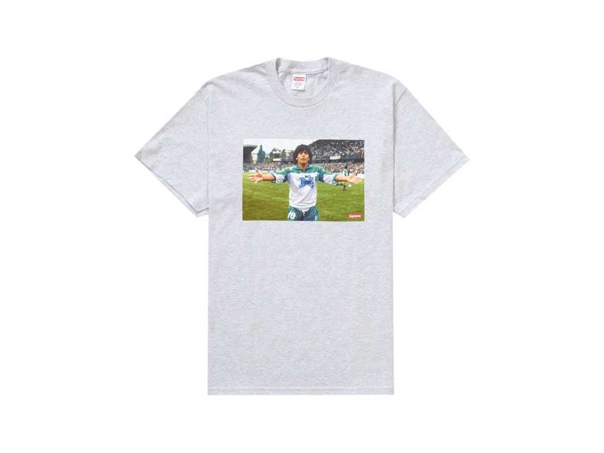 SUPREME MARIDONA TEE "GREY"