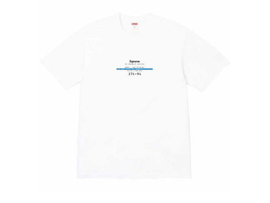 SUPREME STANDARD TEE "WHITE"