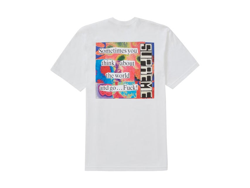 SUPREME STATIC TEE "WHITE"