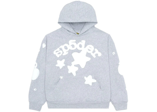 SP5DER BELUGA HOODIE HEATHER GREY