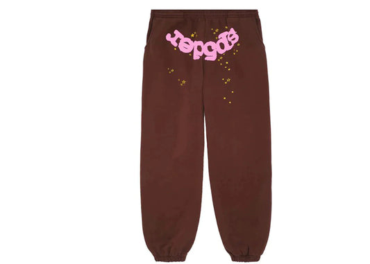 SP5DER SWEATPANTS BROWN