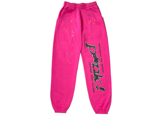 SP5DER P*NK SWEATPANTS PINK