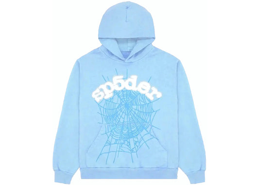 SP5DER HOODIE "BABY BLUE"