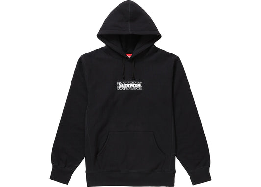 SUP BANDANA BOX LOGO HOODIE FW19 "BLACK"