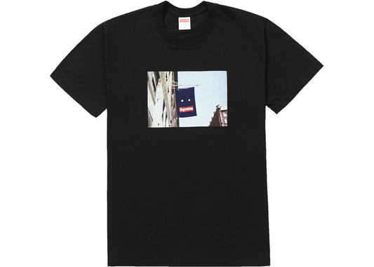 SUPREME BANNER TEE BLACK