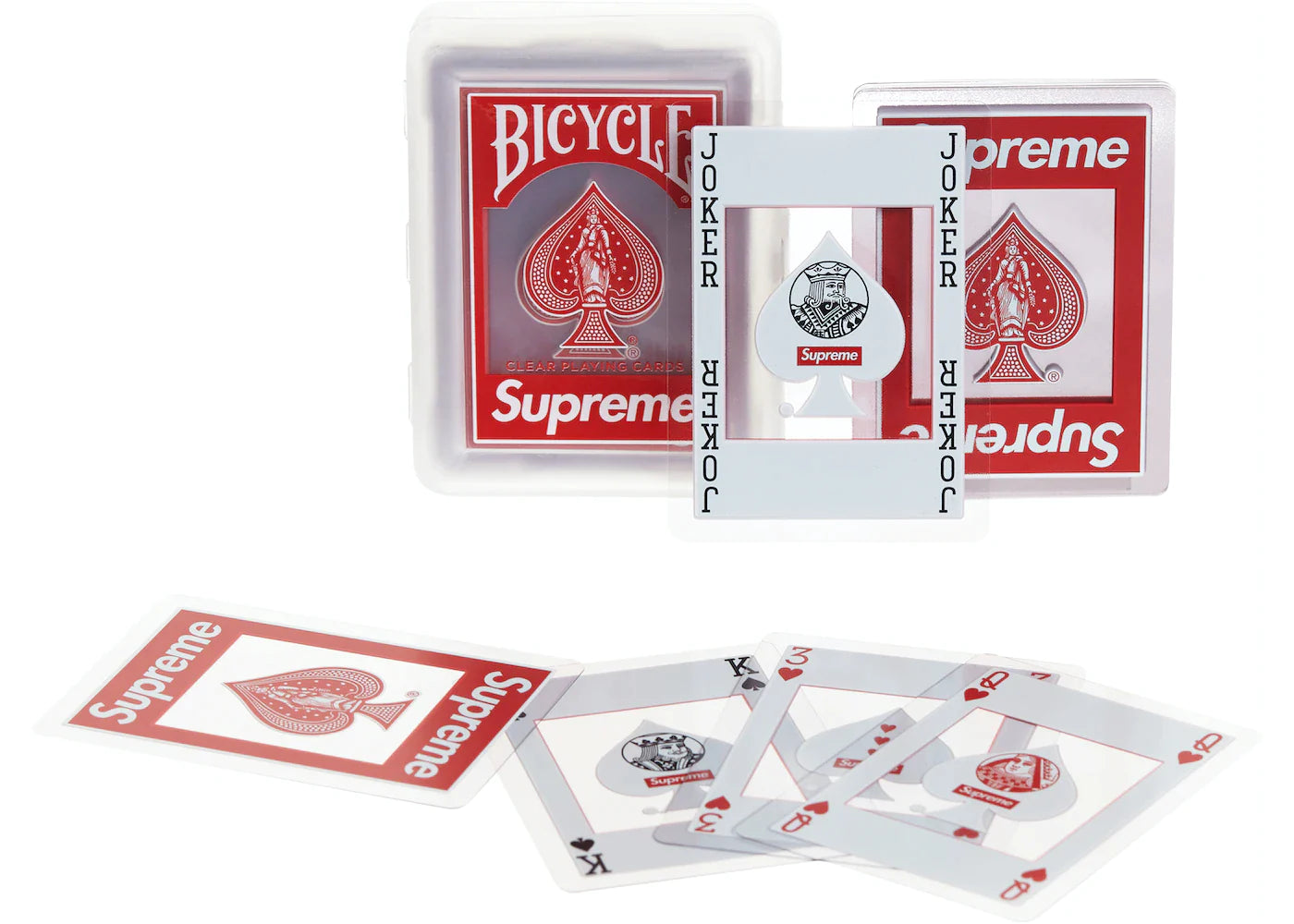 SUPREME X BICYCLE MINI PLAYING CARD "RED"