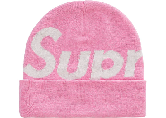 SUPREME BIG LOGO BEANIE (FW22) PINK