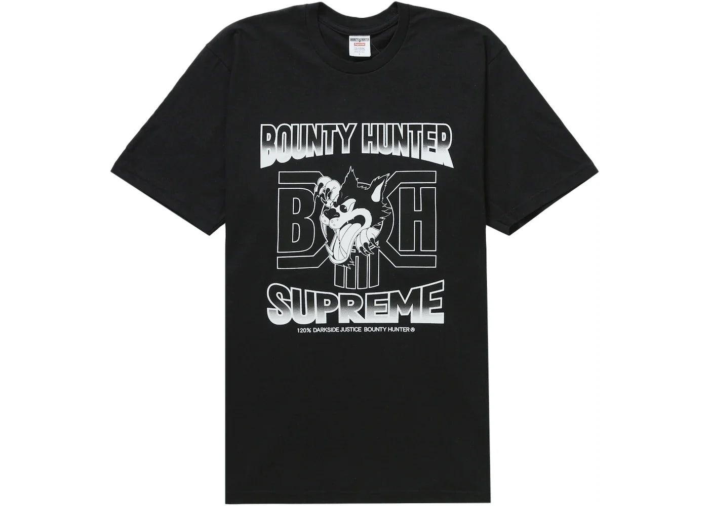 SUPREME BOUNTY HUNTERS WOLF TEE BLACK