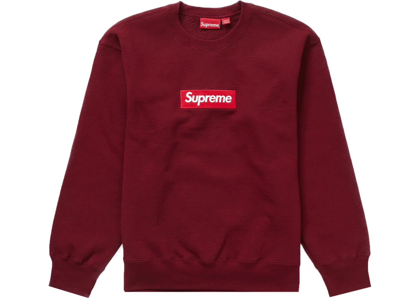 SUPREME BOX LOGO CREWNECK (FW22) "CARDINAL"