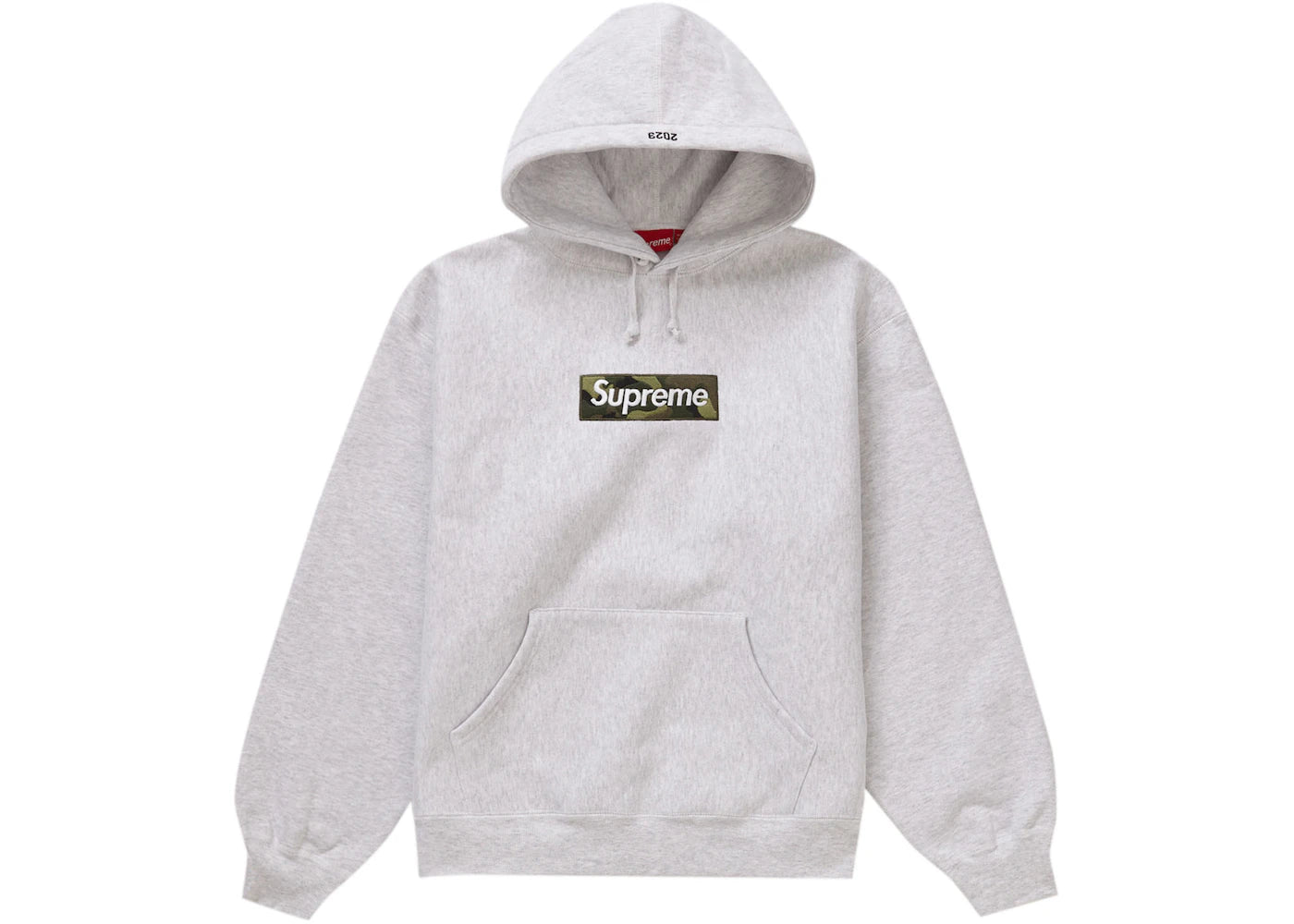 SUPREME BOX LOGO HOODED SWEATSHIRT (FW23) ASH GREY