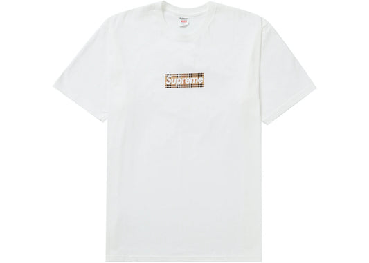 SUPREME BURBERRY WHITE TEE