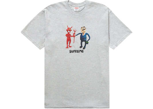 SUPREME WHORSHIP TEE "GREY"