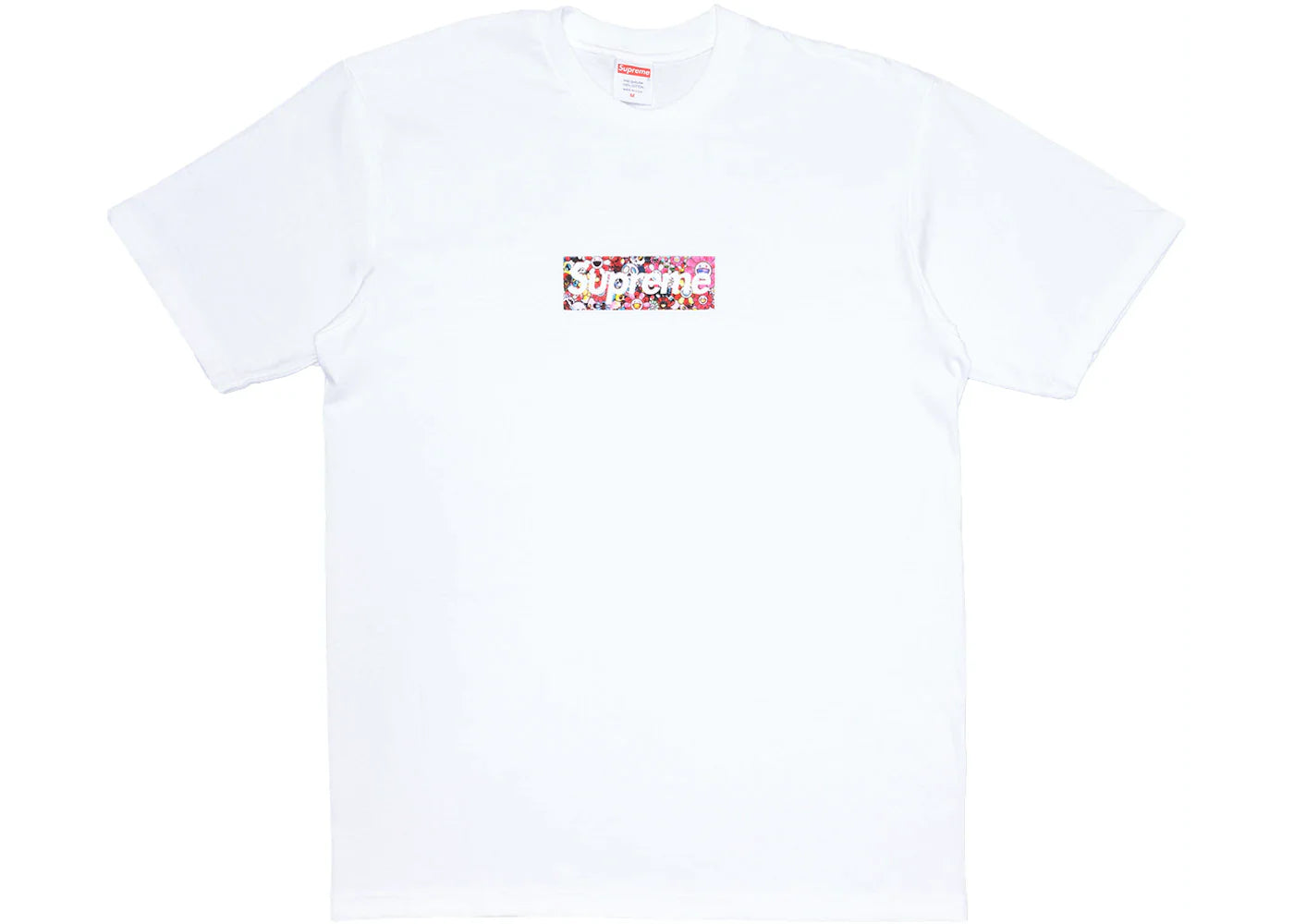 SUPREME TAKASHI MURAKAMI COVID-19 RELIEF BOX LOGO TEE WHITE