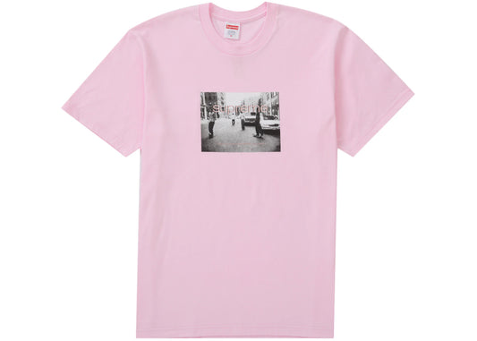 SUPREME CREW 96 TEE LIGHT PINK