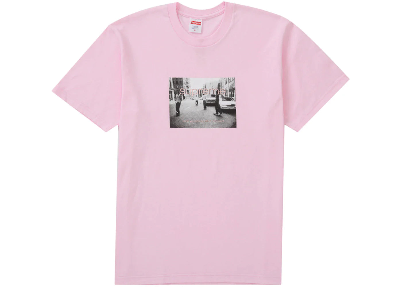 SUPREME CREW 96 TEE LIGHT PINK