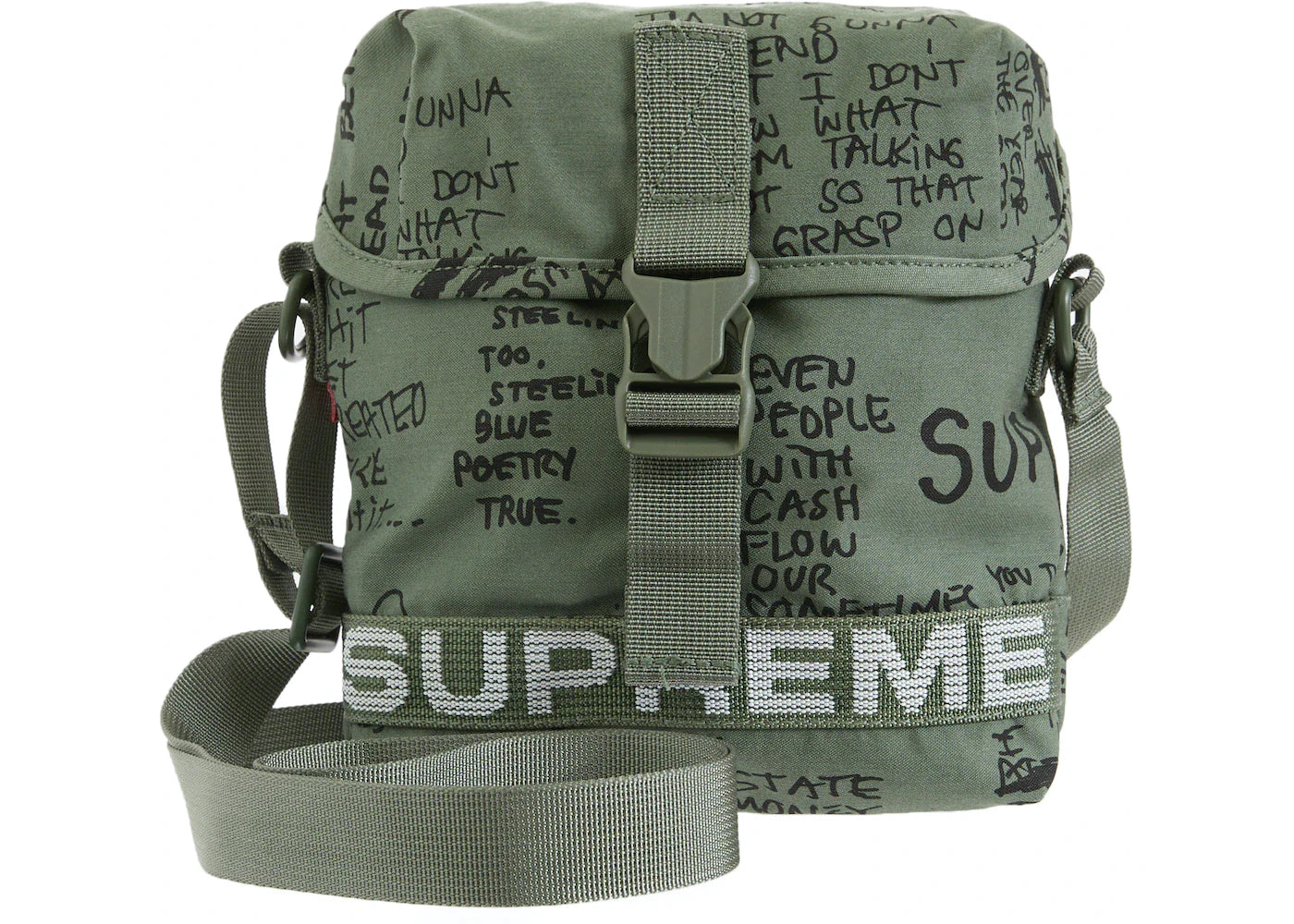 SUPREME MILITARY SIDE BAG "OLIVE"