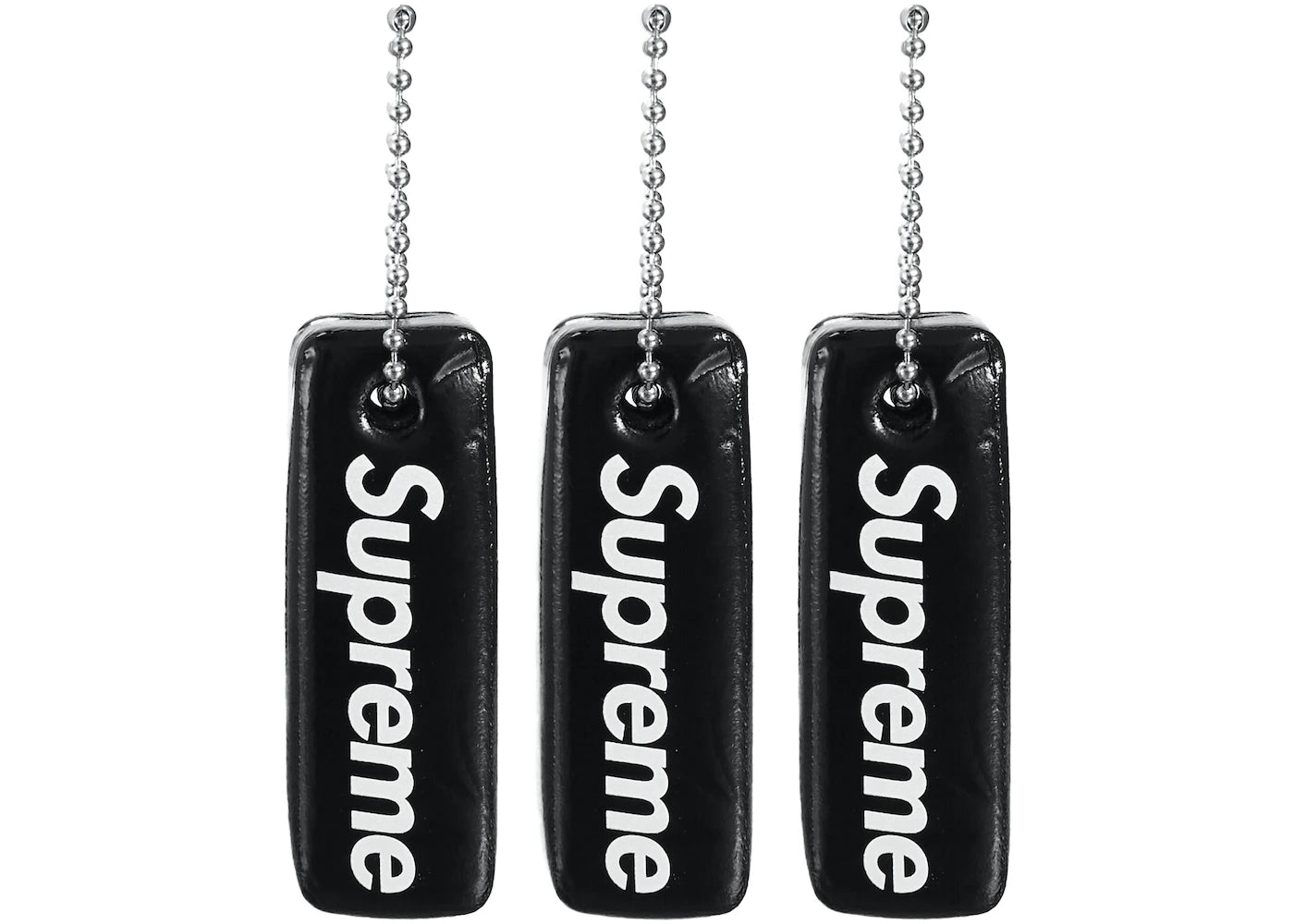 SUPREME FLOATING KEYCHAIN (SET OF 3) BLACK